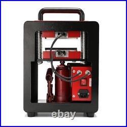 Heavy Duty 5 Ton Hydraulic Heat Press Machine Dual Heating Plated 110V 2.44.7
