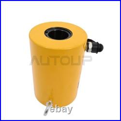 Heavy Duty 60 Ton Hollow Hydraulic Ram Cylinder Jack Single Acting 2 Stroke