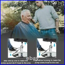 Heavy Duty Adjustable Salon Chair Hydraulic Barber Chair Swivel Hair Chair Black