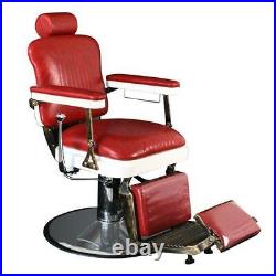 Heavy Duty All Purpose Hydraulic Barber Chair Vintage Recline Beauty Styling