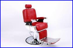 Heavy Duty All Purpose Hydraulic Barber Chair Vintage Recline Beauty Styling