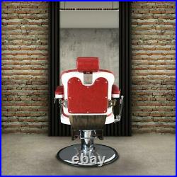 Heavy Duty All Purpose Hydraulic Barber Chair Vintage Recline Beauty Styling