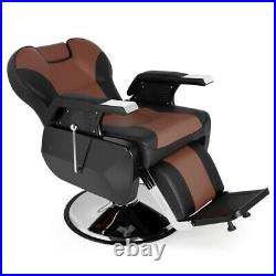 Heavy Duty All Purpose Hydraulic Barber Chair Vintage Recliner Salon Beauty Spa