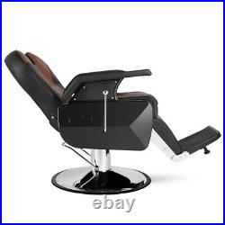 Heavy Duty All Purpose Hydraulic Barber Chair Vintage Recliner Salon Beauty Spa