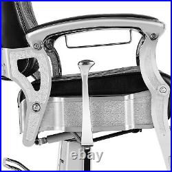 Heavy Duty All Purpose Hydraulic Black Barber Chair Recline Salon Beauty Stylist