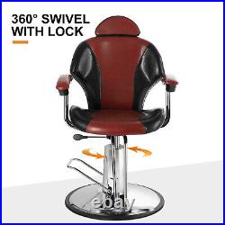 Heavy Duty All Purpose Reclining Hydraulic Barber Chair Salon Beauty Spa Styling