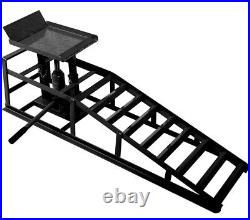 Heavy Duty Auto Car Truck Service Ramps Lifts Car Hydraulic Lift Frame 2 Pcs Blk