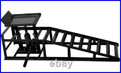 Heavy Duty Auto Car Truck Service Ramps Lifts Car Hydraulic Lift Frame 2 Pcs Blk