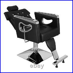 Heavy Duty Barber Chair 360° Swivel Hydraulic Recline Salon Beauty Spa Chair