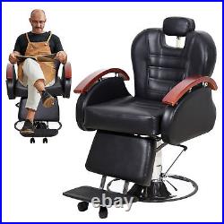 Heavy Duty Barber Chair All Purpose Hydraulic Recline Barber Chair Salon Chair