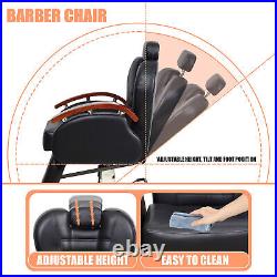 Heavy Duty Barber Chair All Purpose Hydraulic Recline Barber Chair Salon Chair