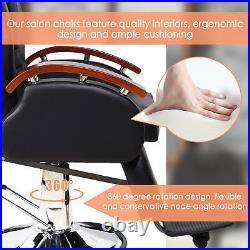 Heavy Duty Barber Chair All Purpose Hydraulic Recline Barber Chair Salon Chair