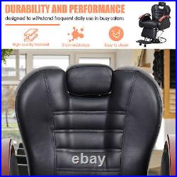 Heavy Duty Barber Chair All Purpose Hydraulic Recline Barber Chair Salon Chair