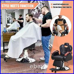 Heavy Duty Barber Chair All Purpose Hydraulic Recline Barber Chair Salon Chair