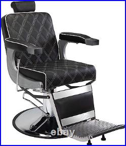 Heavy Duty Barber Chair Hydraulic Recline Hair Styling Chair Beauty Equipment