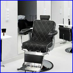 Heavy Duty Barber Chair Hydraulic Recline Hair Styling Chair Beauty Equipment