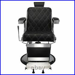 Heavy Duty Barber Chair Hydraulic Recline Hair Styling Chair Beauty Equipment