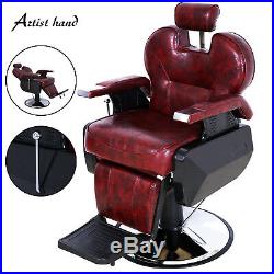 Heavy Duty Barber Chair Hydraulic Recline Salon Beauty All Purpose Equipment