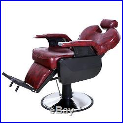 Heavy Duty Barber Chair Hydraulic Recline Salon Beauty All Purpose Equipment