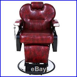 Heavy Duty Barber Chair Hydraulic Recline Salon Beauty All Purpose Equipment