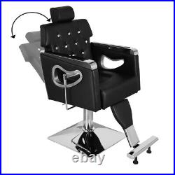Heavy Duty Barber Chair Hydraulic Recline Salon Beauty Chair Styling Equipmet
