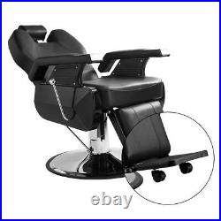 Heavy Duty Barber Chair Hydraulic Recline Salon Beauty Stylist Station Equipment