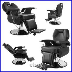 Heavy Duty Barber Chair Hydraulic Recline Salon Beauty Stylist Station Equipment