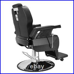 Heavy Duty Barber Chair Hydraulic Recline Salon Beauty Stylist Station Equipment