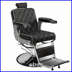 Heavy Duty Barber Chair with Adjustable Hydraulic Pump, Hair Salon Spa Equipment
