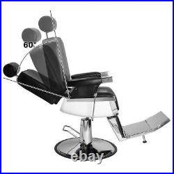 Heavy Duty Classic Barber Chair Hydraulic Recline Salon Beauty Spa Chair