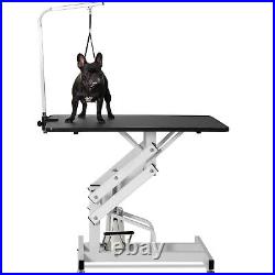 Heavy Duty Dog Grooming Table Large Hydraulic Z-Lift Pet Grooming Table USA
