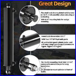 Heavy Duty Double Acting Hydraulic Log Splitter Cylinder 4.5x24-1.75 Rod