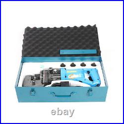 Heavy Duty Electric Hydraulic Knockout Hole Punch Machine with Die Set 900W 110V