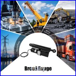 Heavy Duty Electro-Hydraulic Actuator 8 Stroke 4409 lbs Lift 12V 800W 200mm