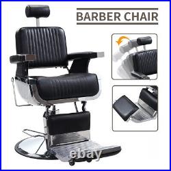 Heavy Duty Hair Salon Chair Hydraulic Recline Barber Beauty Nail Spa Chair