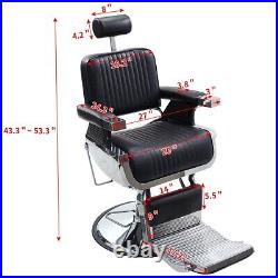 Heavy Duty Hair Salon Chair Hydraulic Recline Barber Beauty Nail Spa Chair