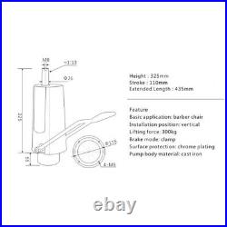Heavy-Duty Hair Salon Styling Chair Hydraulic Pump Barber Chair with 23