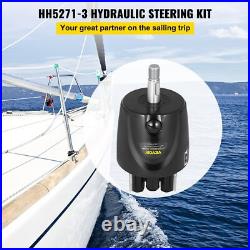 Heavy Duty Helm Hydraulic Steering Pump HH5271-3 300HP Front Mount Aluminum