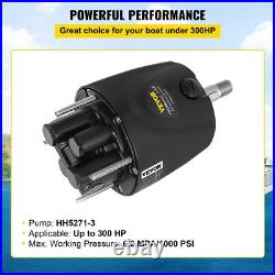 Heavy Duty Helm Hydraulic Steering Pump HH5271-3 300HP Front Mount Aluminum
