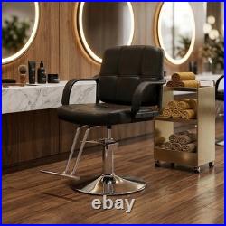 Heavy Duty Hydraulic Barber Chair 360° Swivel Adjustable Height Hair Stylist