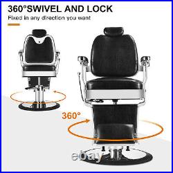 Heavy Duty Hydraulic Barber Chair All Purpose Recline Beauty Salon Spa Equipment