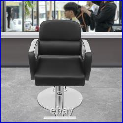 Heavy Duty Hydraulic Barber Chair Black Hair Salon Chair Hair Styling Chair Spa