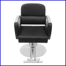 Heavy Duty Hydraulic Barber Chair Black Hair Salon Chair Hair Styling Chair Spa