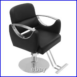 Heavy Duty Hydraulic Barber Chair Black Hair Salon Chair Hair Styling Chair Spa