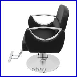 Heavy Duty Hydraulic Barber Chair Black Hair Salon Chair Hair Styling Chair Spa