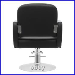 Heavy Duty Hydraulic Barber Chair Black Hair Salon Chair Hair Styling Chair Spa
