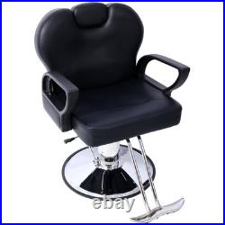 Heavy Duty Hydraulic Barber Chair Extra Wide Seat Reclining Salon Spa Heavy Duty Hydraulic Barber Chair Extra Wide Seat Reclining Salon Spa