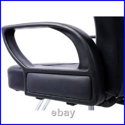 Heavy Duty Hydraulic Barber Chair Extra Wide Seat Reclining Salon Spa