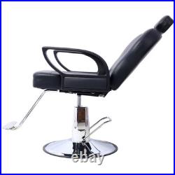 Heavy Duty Hydraulic Barber Chair Extra Wide Seat Reclining Salon Spa Heavy Duty Hydraulic Barber Chair Extra Wide Seat Reclining Salon Spa