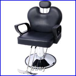 Heavy Duty Hydraulic Barber Chair Extra Wide Seat Reclining Salon Spa Heavy Duty Hydraulic Barber Chair Extra Wide Seat Reclining Salon Spa
